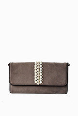 PC Clutches Grey Pearl Clutch