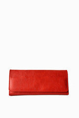 PC Clutches Red 3 Fold Wallet