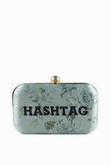 Puneet Gupta Hashtag Floral Clutch