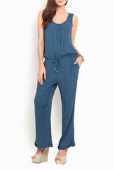 Phenomena Blue Zeel Jumpsuit