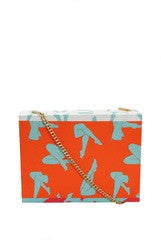 Pandora Printed Box Clutch Bag