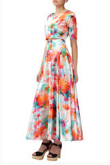 Pandora Party Crop Top With Long Skirt