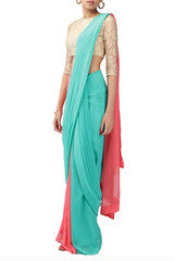 Pandora Party Blouse with Drape Saree