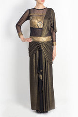 Pralii Black Shimmer & Sequin Embroidered Concept Saree