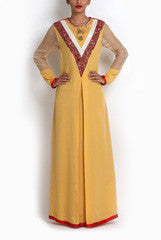 Pritam Saha Beige Crepe Dress