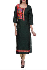 Preeti Tomar Dark Sap Green Kurta