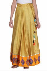Preeti Tomar Mustard Yellow Circular Skirt