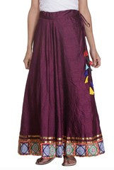 Preeti Tomar Purple Circular Skirt