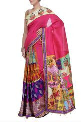 Preeti Tomar Magenta Saree