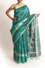 Rajyalakshmi Royal Green Banarsi Silk Saree