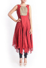 Regal Armoire Red Crushed Kurta