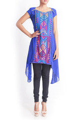 Regal Armoire Blue Aztec Print Kurta