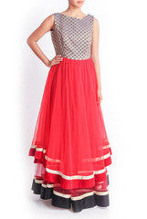 Regal Armoire Red Layered Gown