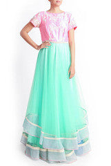 Regal Armoire Pink & Mint Green Gown