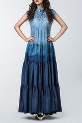 Vishala Shree Denim Alpa Maxi Dress
