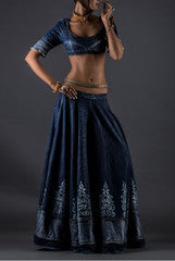 Vishala Shree Hiranya Denim Lehenga Choli