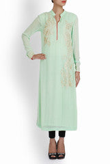 Ridhi Arora Ferozie Color Tunic With Zari Motifs
