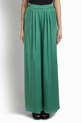 Ridhi Arora Green Satin Palazzos