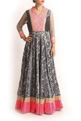 Sagar Tenali Grey Gown