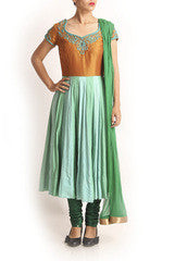 Sagar Tenali Green Anarkali