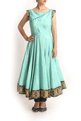 Sagar Tenali Aquamarine Green Anarkali