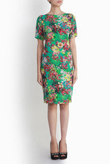 Shanaya Green Floral Printed Dress