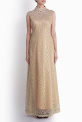 Shanaya Net Golden Gown