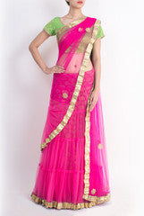 Shanaya Pink & Green Lehenga