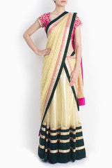 Shanaya Yellow Brocade Lehenga Choli