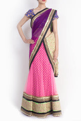 Shanaya Pink & Purple Lehenga Choli