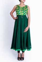 Sindhu Reddy Emerald Green Anarkali