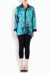 SIYA Turquoise Black Shirt