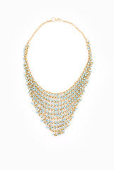 SIYA Blue Beads Weaved Jhaalar