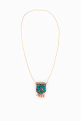 SIYA Blue Beaded Bottle Neckpiece