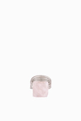 SIYA Rose Quartz Stone Silver ring