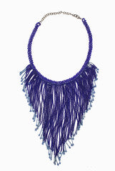 Siya Robin Blue Beaded Necklace