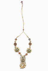 Siya Golden Polki Necklace
