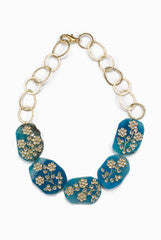 Siya Blue Thewa Necklace