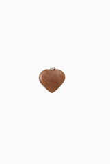 Siya Orange Stone Heart Pendant