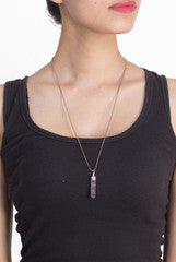 Siya Purple Stone Pendant