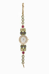 Siya Golden Colorful Bridal Watch