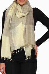 Closet Ranipink Grey and Off White Stole