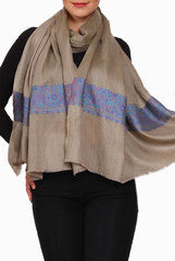 Closet Ranipink Brown With Blue Stole