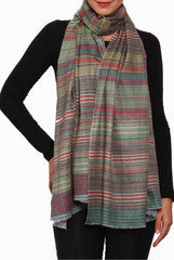 Closet Ranipink Grey With Red Lined Stole