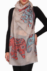 Closet Ranipink Grey With Multi Stole