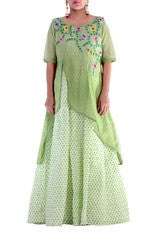 Studio 41-Cotton Mint Green Gown