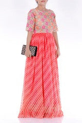 Studio 41-Flared lahariya Anarkali Gown