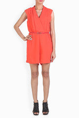 The Style Aisle Tangerine Tango Jumpsuit With Belt