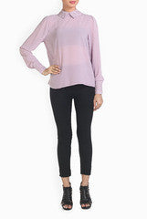 The Style Aisle Two-in-One Reversible Lavender Top