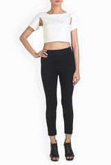The Style Aisle Peek-A-Boo Crop Top
